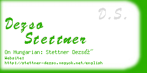 dezso stettner business card